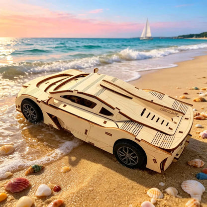 Sportauto | 3D Houten Bouwpakket