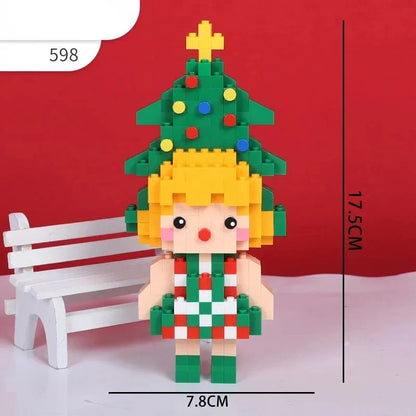 Kerstman met engeltjes | Bouwpakket