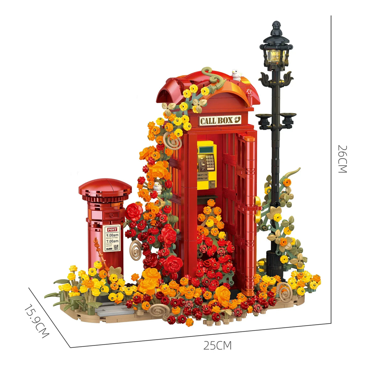 Bloemen telefooncel | Bouwpakket