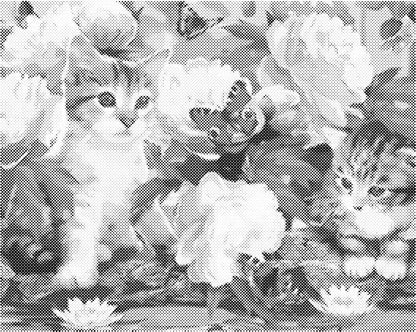 Katten vlinders | Dot Painting