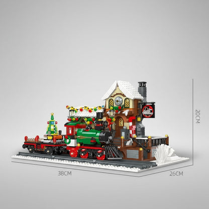 Kerst trein station | Bouwpakket