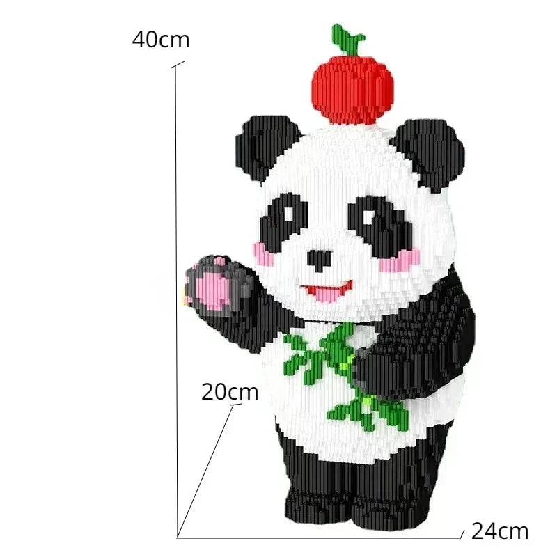 Panda met appel | Bouwpakket