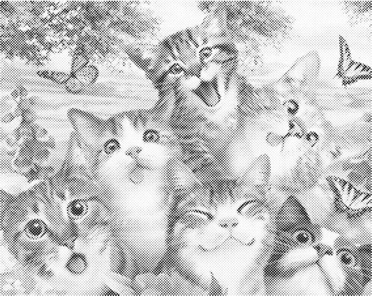 Katten familie | Dot Painting