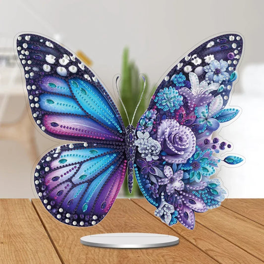 5d paarse vlinder | Diamond Painting