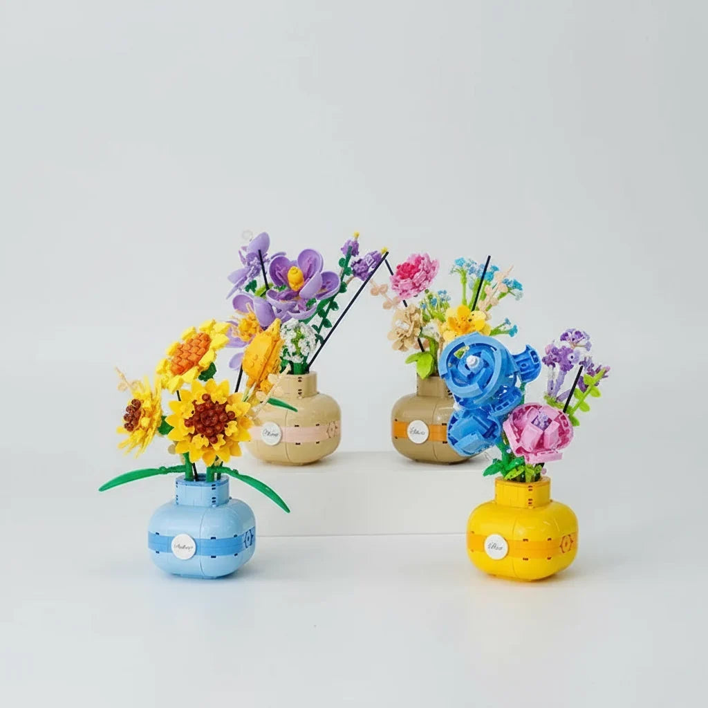 Zonnebloemen in vaas | Bouwpakket