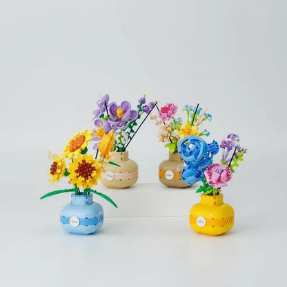 Zonnebloemen in vaas | Bouwpakket