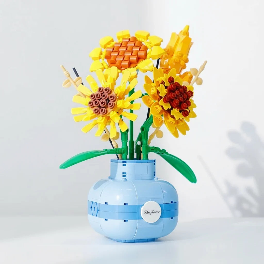 Zonnebloemen in vaas | Bouwpakket