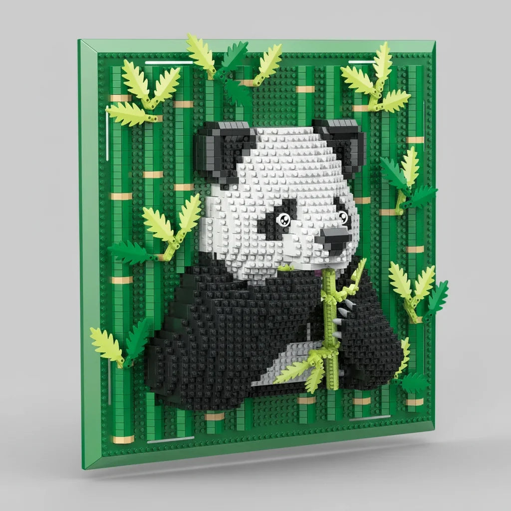 Panda op bouwplaat | Bouwpakket