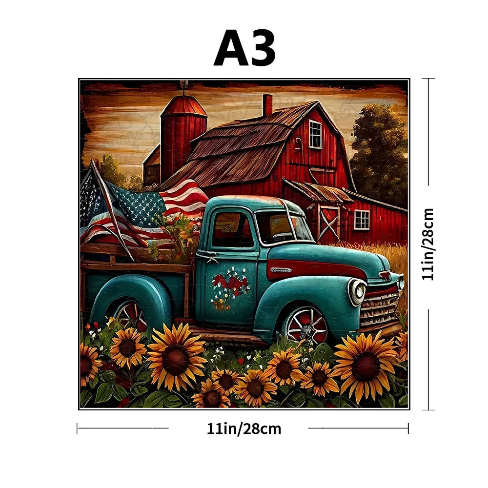 Amerikaanse auto | Houten Puzzel