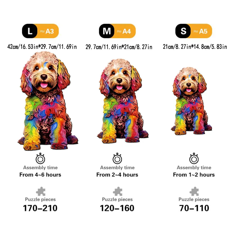 Schattige hond | Houten Puzzel