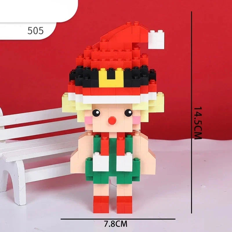 Kerstman met engeltjes | Bouwpakket