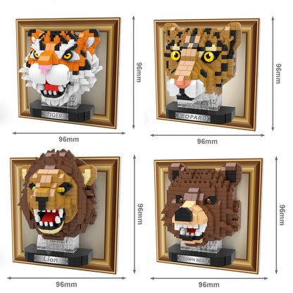 Mini 3D Leeuw Wandpaneel | Bouwpakket