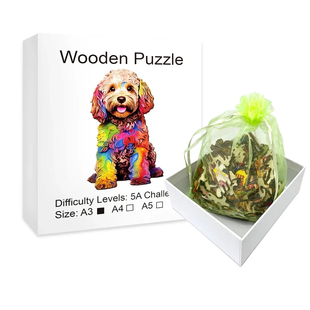 Schattige hond | Houten Puzzel