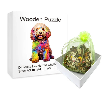 Schattige hond | Houten Puzzel