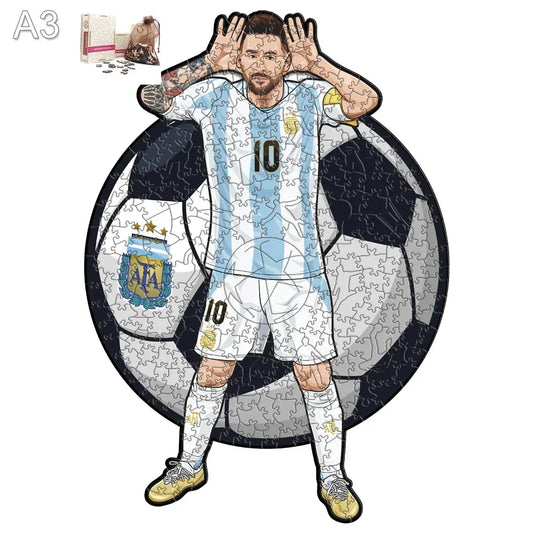 Messi Argentinië juichpose | Houten Puzzel