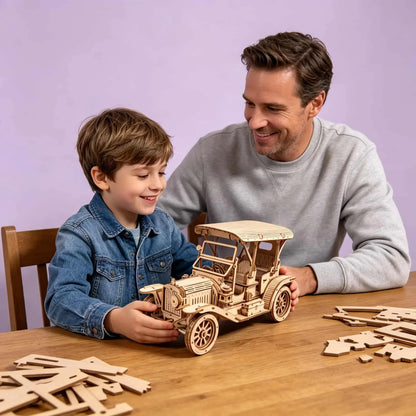 Vintage klassieke auto | 3D Houten Bouwpakket
