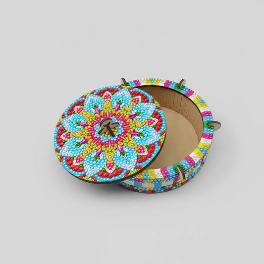 Mandala houten kist | Diamond Painting
