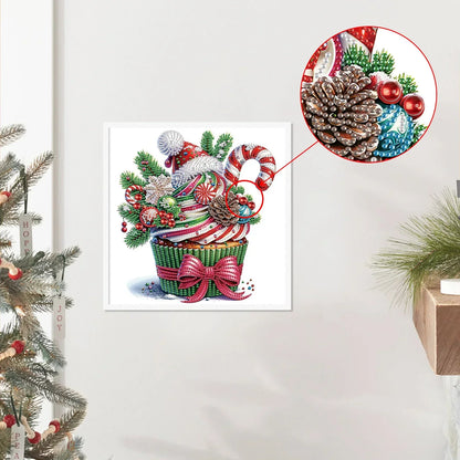 Kerst cupcake | Diamond Painting