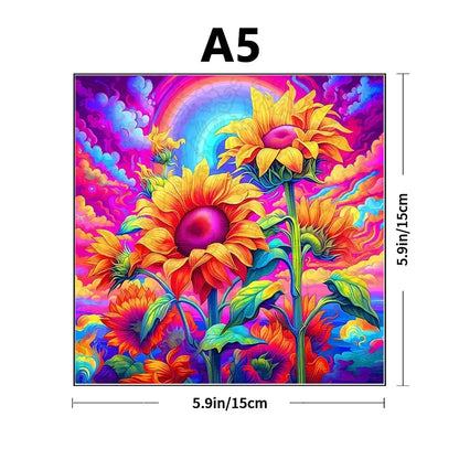 Vrolijke zonnebloemen | Houten Puzzel
