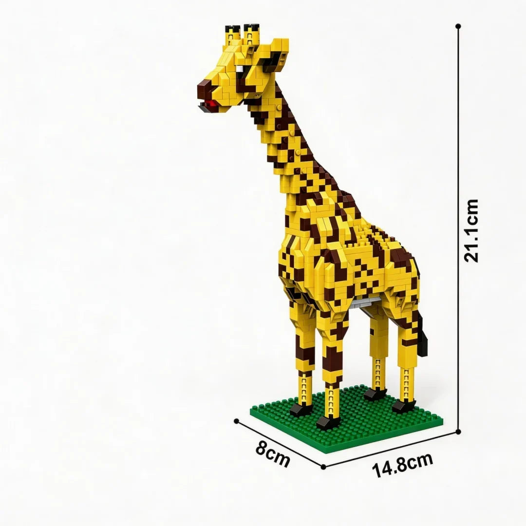 Giraffe op bouwplaat | Bouwpakket