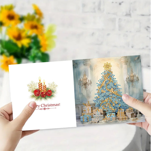 Prachtige kerstkaarten 6 stuks | 6 stuks | Diamond Painting