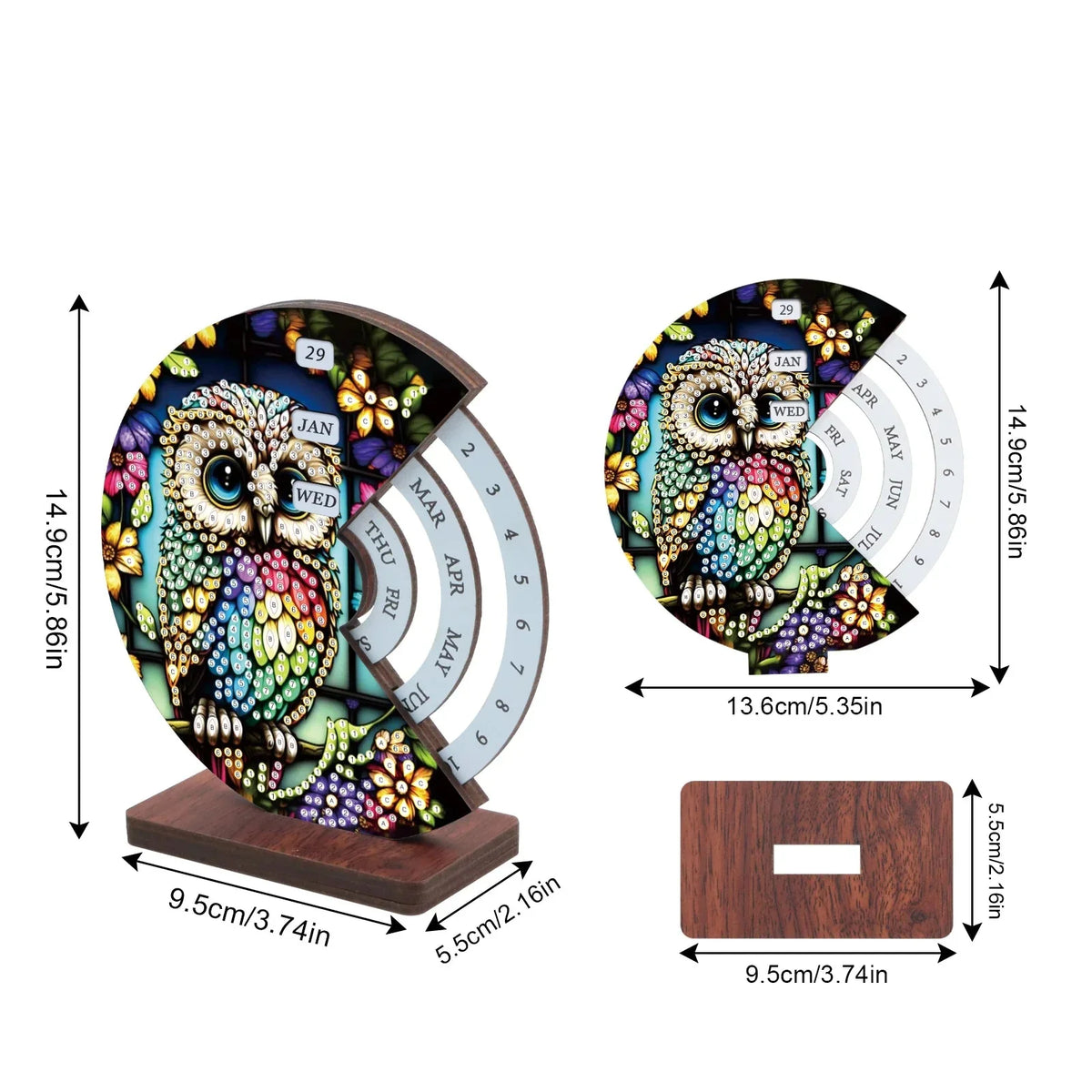 Gekleurde uil | Kalender | Diamond Painting