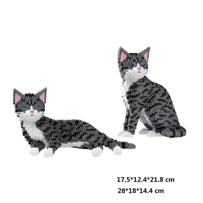 2 in 1 tabby kat | Bouwpakket