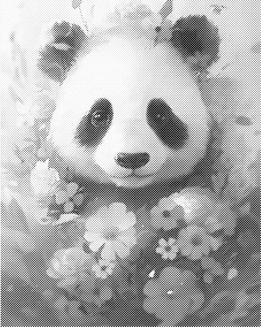 Panda | Dot Painting