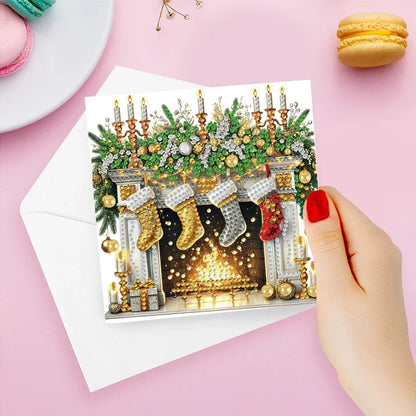 Openhaard kaarten 6 stuks | 6 stuks | Diamond Painting