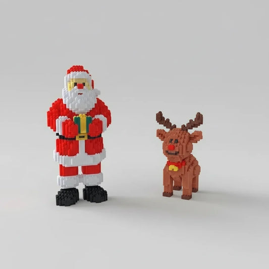 Kerstman met cadeau | Bouwpakket