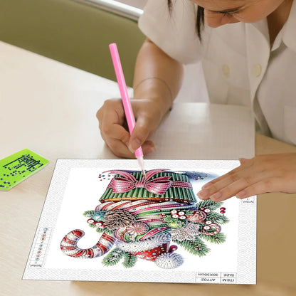 Kerst cupcake | Diamond Painting