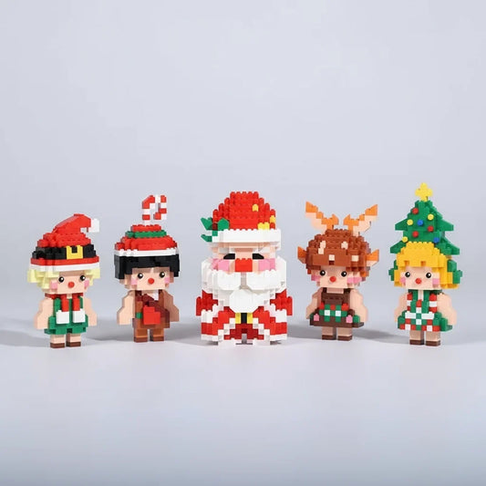 Kerstman met engeltjes | Bouwpakket