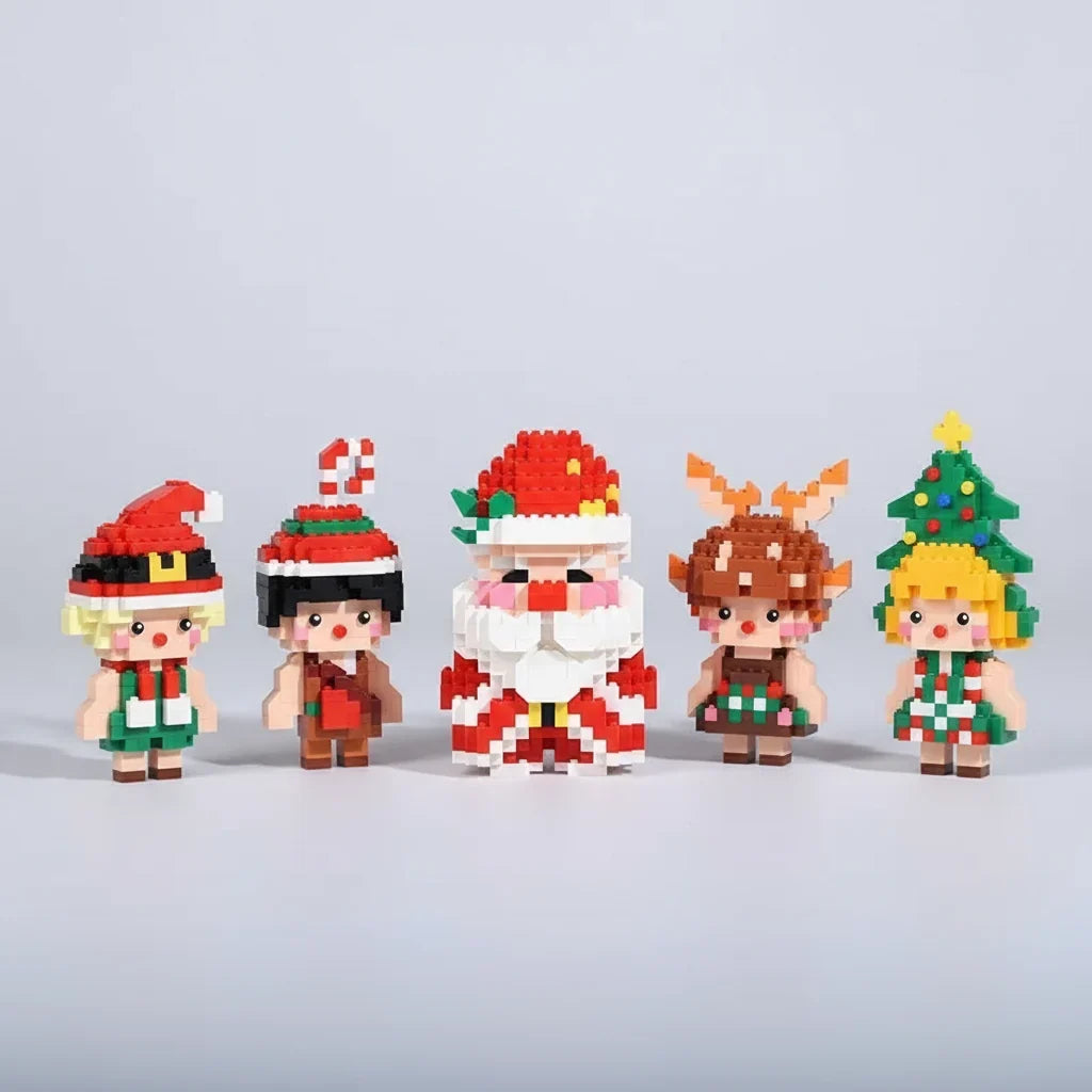 Kerstman met engeltjes | Bouwpakket