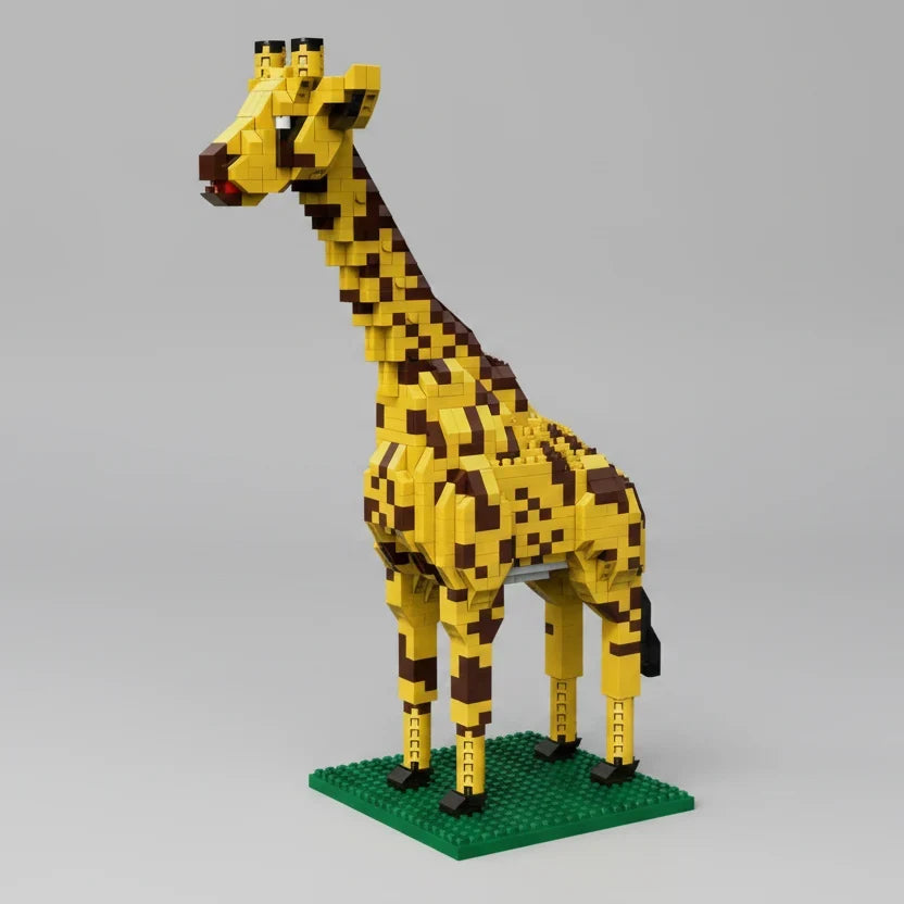 Giraffe op bouwplaat | Bouwpakket