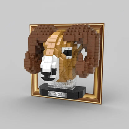 Mini 3d schilderij dikhoornschaap | Bouwpakket