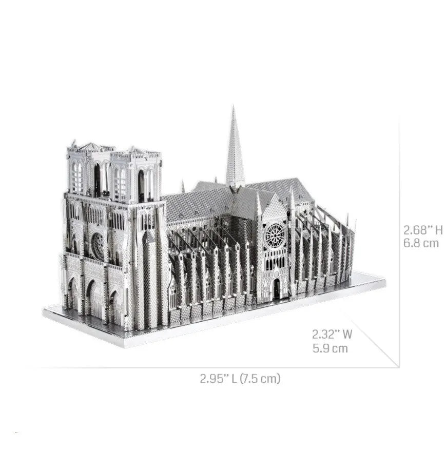 Notre dame | 3D Metalen Puzzel