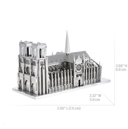 Notre dame | 3D Metalen Puzzel