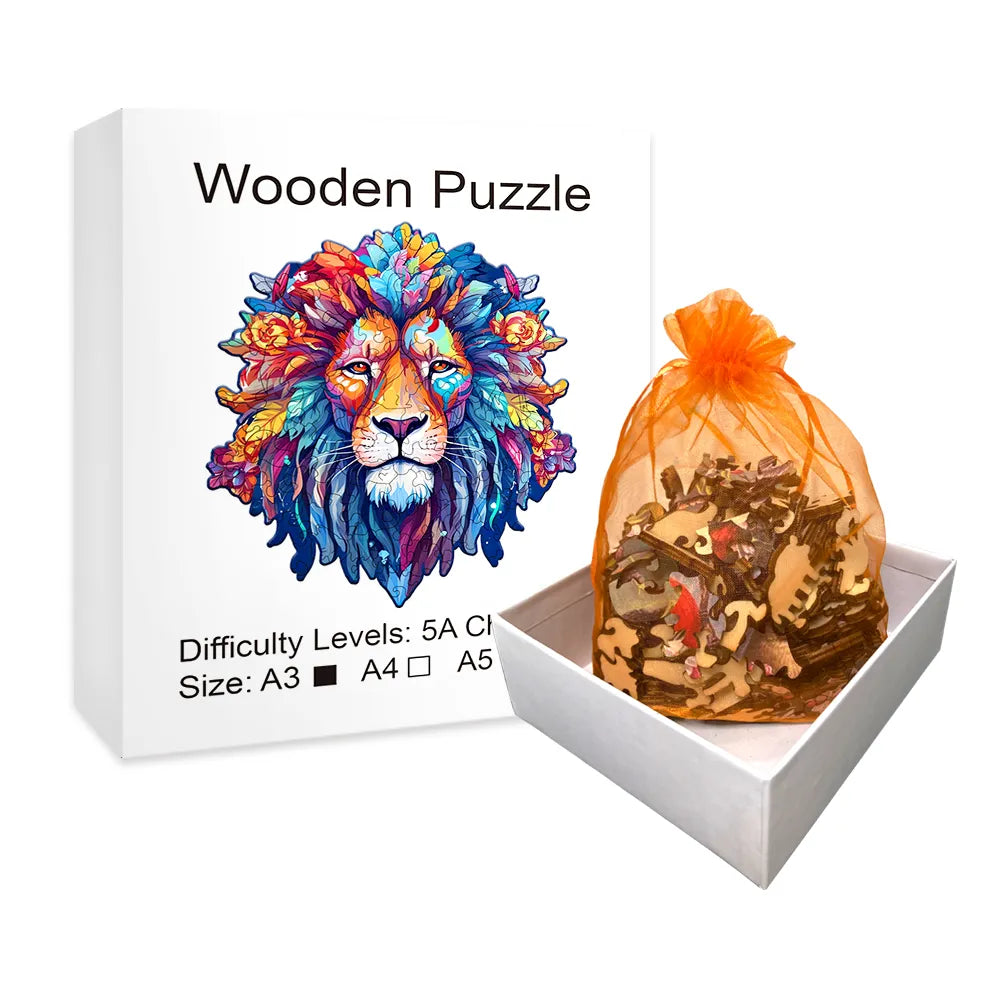 Koning leeuw | Houten Puzzel
