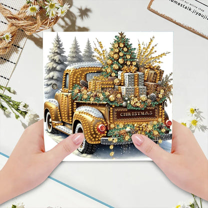 Kerst auto 6 stuks | 6 stuks | Diamond Painting