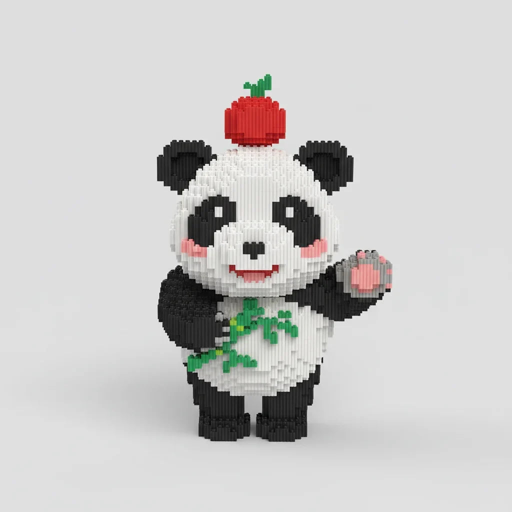 Panda met appel | Bouwpakket