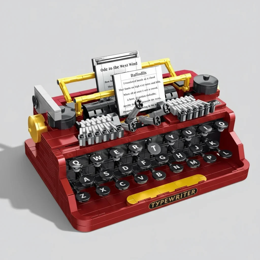 Rood typemachine | Bouwpakket