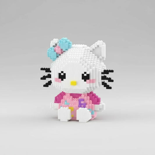 Zittende Hello Kitty met strik | Bouwpakket