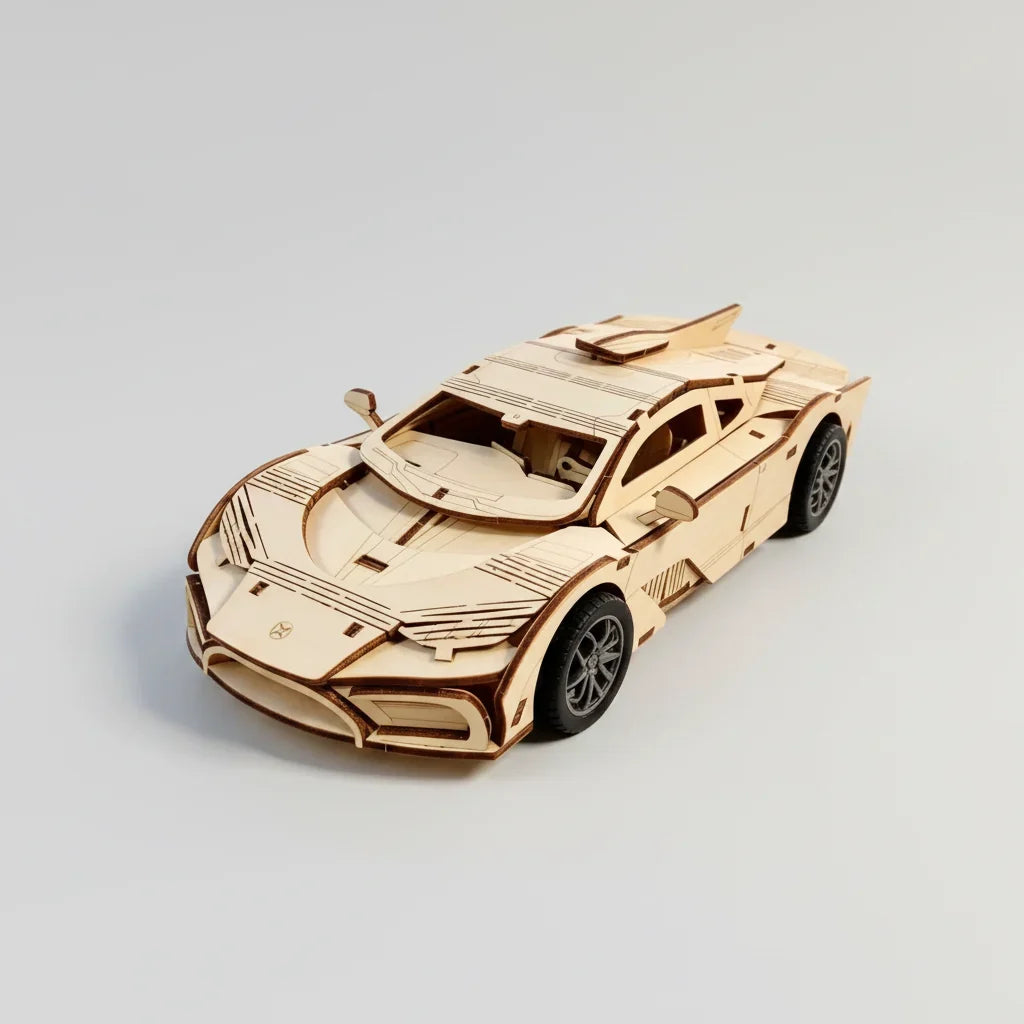 Sportauto | 3D Houten Bouwpakket
