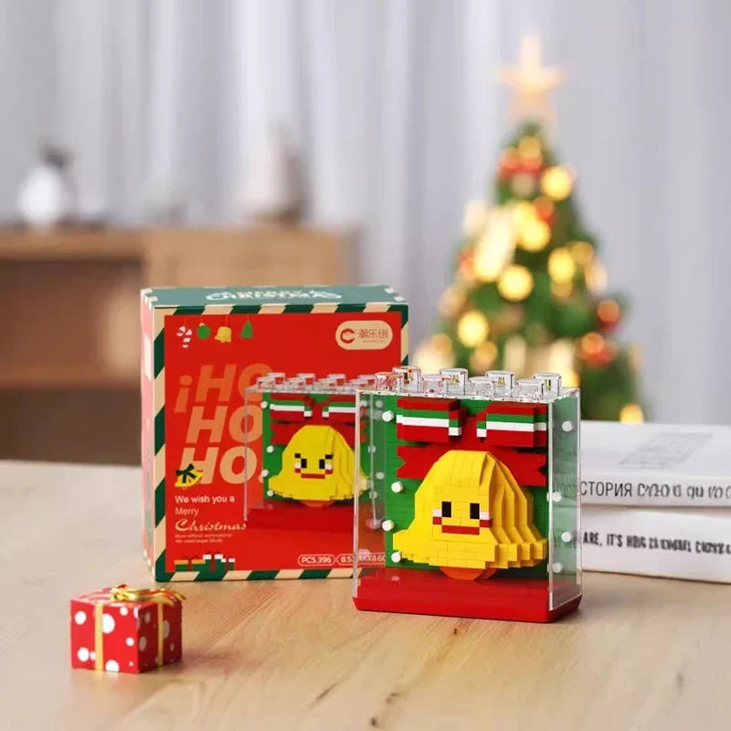 Kerstfiguren in blok | Bouwpakket