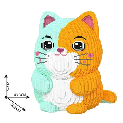 Mega gekleurde kat | Bouwpakket