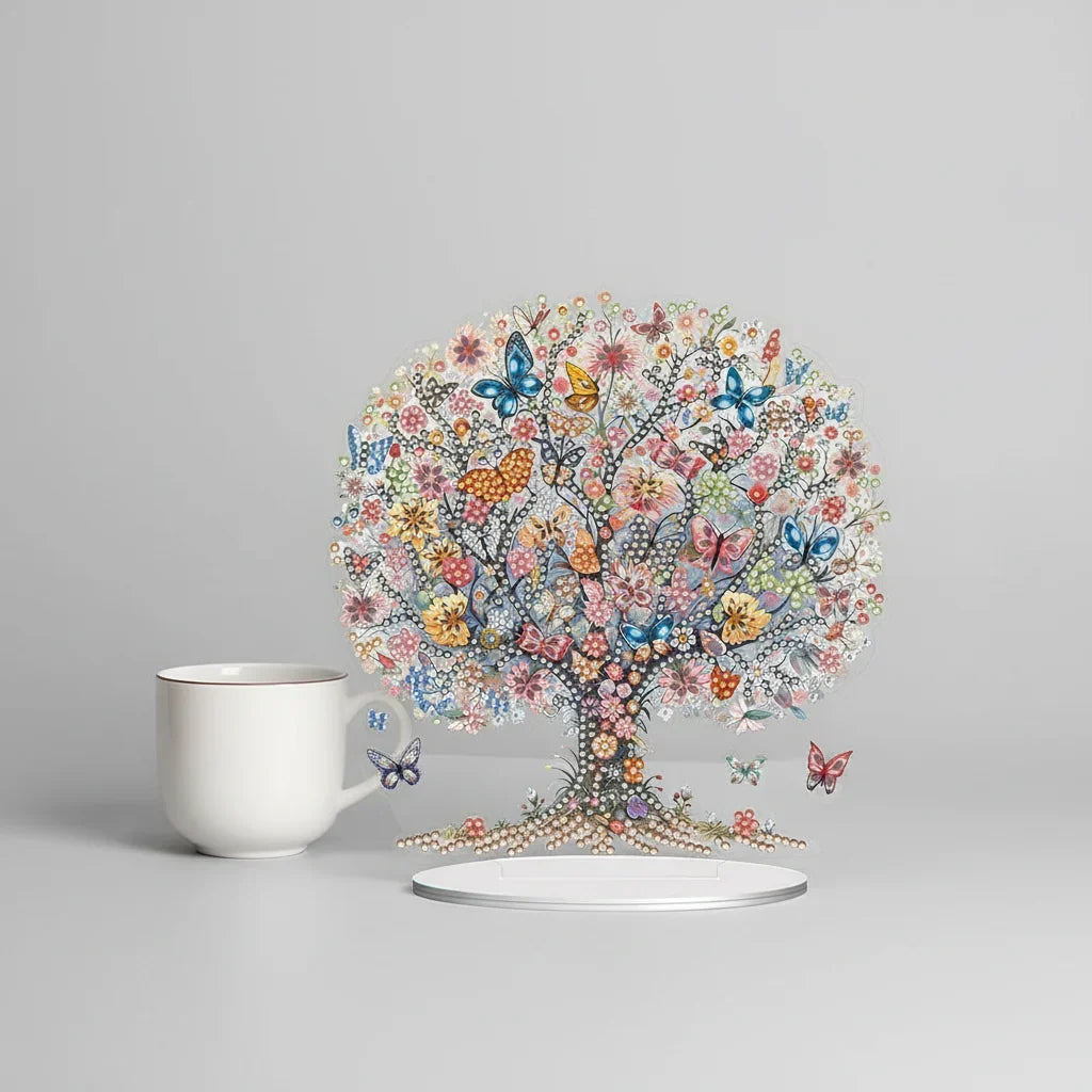 5d vlinder boom | Diamond Painting