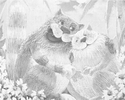 Grappige bevers | Dot Painting