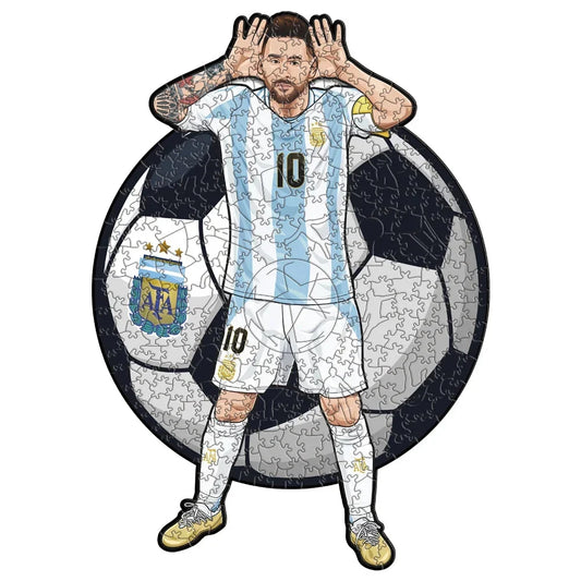 Messi Argentinië juichpose | Houten Puzzel