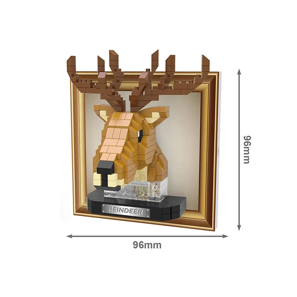 Mini 3D Hert Wandpaneel | Bouwpakket