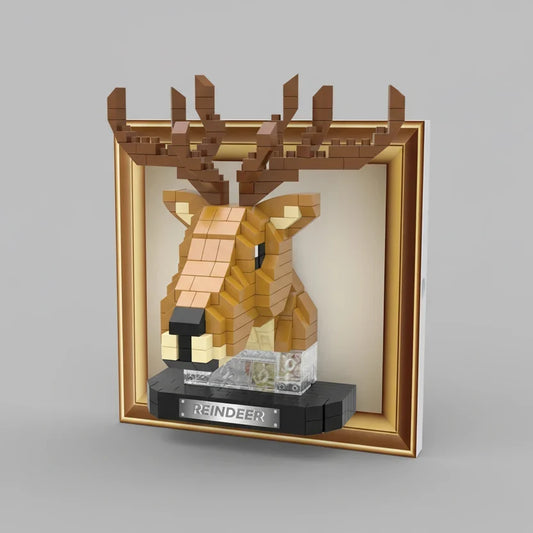 Mini 3D Hert Wandpaneel | Bouwpakket